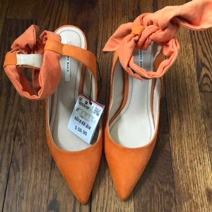 NWT Zara Orange 🍊 Pumps